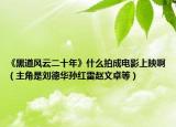《黑道风云二十年》什么拍成电影上映啊（主角是刘德华孙红雷赵文卓等）