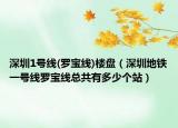 深圳1号线(罗宝线)楼盘（深圳地铁一号线罗宝线总共有多少个站）