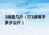 1磅是几斤（l71磅等于多少公斤）
