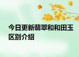 今日更新翡翠和和田玉区别介绍