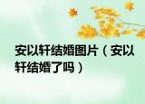 安以轩结婚图片（安以轩结婚了吗）