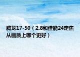 腾龙17-50（2.8和佳能24定焦从画质上哪个更好）