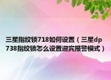 三星指纹锁718如何设置（三星dp738指纹锁怎么设置迎宾报警模式）