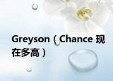 Greyson（Chance 现在多高）