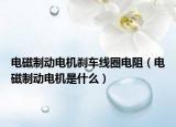 电磁制动电机刹车线圈电阻（电磁制动电机是什么）