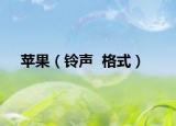 苹果（铃声  格式）