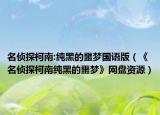 名侦探柯南:纯黑的噩梦国语版（《名侦探柯南纯黑的噩梦》网盘资源）