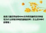 我用三国志曹操传data文件修改器修改兵种属性为什么所有兵种属性都是零啊（怎么改SABC的等级）
