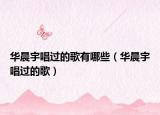 华晨宇唱过的歌有哪些（华晨宇唱过的歌）