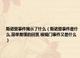 斯诺登事件揭示了什么（斯诺登事件是什么,简单易懂的回答,棱镜门事件又是什么）