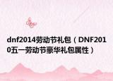 dnf2014劳动节礼包（DNF2010五一劳动节豪华礼包属性）