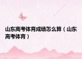 山东高考体育成绩怎么算（山东高考体育）