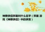 神雕侠侣郭襄叫什么名字（郭襄 游戏《神雕侠侣》中的侠客）