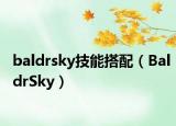 baldrsky技能搭配（BaldrSky）