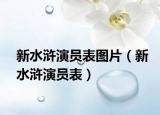 新水浒演员表图片（新水浒演员表）
