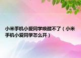 小米手机小爱同学唤醒不了（小米手机小爱同学怎么开）