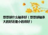 悠悠球什么轴承好（悠悠球轴承大的好还是小的得好）