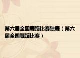 第六届全国舞蹈比赛独舞（第六届全国舞蹈比赛）