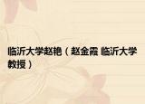 临沂大学赵艳（赵金霞 临沂大学教授）