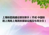 上海铁路局建设部刘家兵（乔成 中国铁路上海局上海高铁基础设施段车间主任）