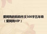 爱网购的妈妈作文500字五年级（爱网购VIP）