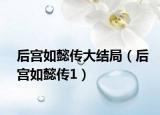 后宫如懿传大结局（后宫如懿传1）