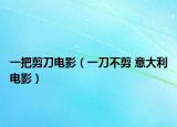 一把剪刀电影（一刀不剪 意大利电影）