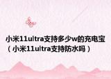 小米11ultra支持多少w的充电宝（小米11ultra支持防水吗）
