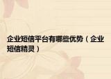 企业短信平台有哪些优势（企业短信精灵）