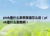 pink是什么意思英语怎么说（pink是什么意思啊）