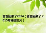 爸爸回来了2014（爸爸回来了 2015年拍摄影片）