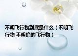 不明飞行物到底是什么（不明飞行物 不明确的飞行物）