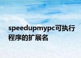 speedupmypc可执行程序的扩展名
