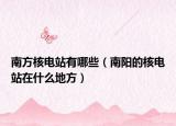 南方核电站有哪些（南阳的核电站在什么地方）