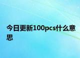 今日更新100pcs什么意思