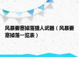 风暴要塞掉落猎人武器（风暴要塞掉落一览表）
