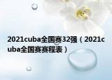 2021cuba全国赛32强（2021cuba全国赛赛程表）