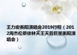 王力宏衡阳演唱会2019行程（2012周杰伦蔡依林天王天后巨星衡阳演唱会）