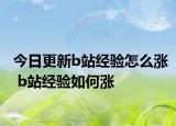 今日更新b站经验怎么涨 b站经验如何涨