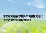 辽宁对外经贸学院2022招生简章（辽宁对外经贸学院地址）