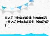 雪之花 孙楠演唱歌曲《全部的爱》（雪之花 孙楠演唱歌曲《全部的爱》）