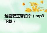 越剧碧玉簪归宁（mp3下载）