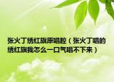 张火丁绣红旗原唱腔（张火丁唱的绣红旗我怎么一口气唱不下来）
