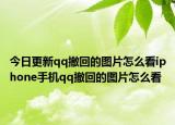 今日更新qq撤回的图片怎么看iphone手机qq撤回的图片怎么看