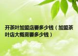 开茶叶加盟店要多少钱（加盟茶叶店大概需要多少钱）