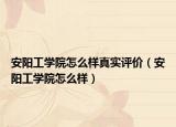 安阳工学院怎么样真实评价（安阳工学院怎么样）