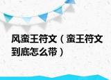 风蛮王符文（蛮王符文到底怎么带）