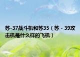 苏-37战斗机和苏35（苏－39攻击机是什么样的飞机）