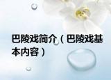 巴陵戏简介（巴陵戏基本内容）