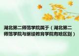 湖北第二师范学院属于（湖北第二师范学院与继续教育学院有啥区别）